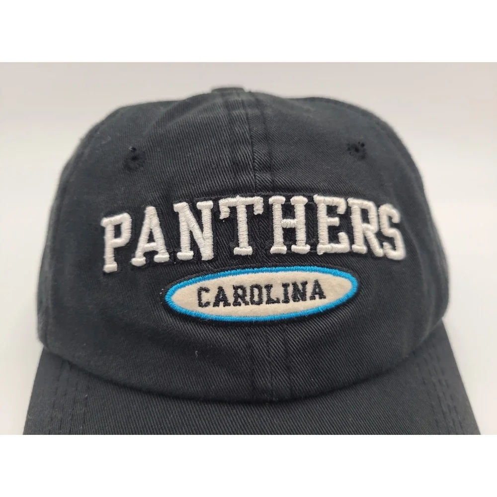 Youth Carolina Panthers Reebok Strapback Adjustable Hat Cap NFL‎ Football Black
